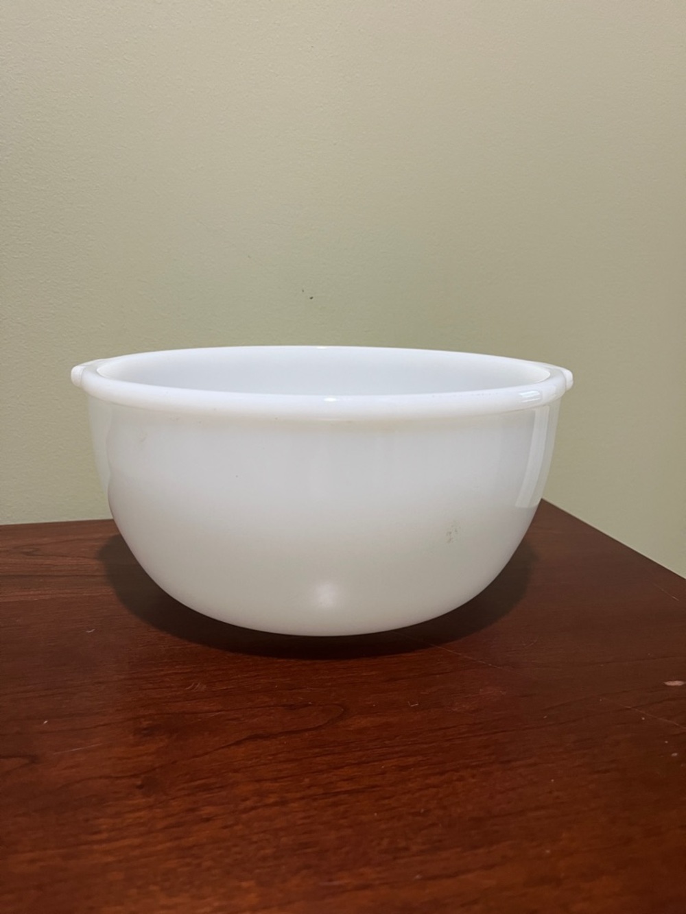 Glasbake foe Sunbeam - Classic White Glass Mixing Bowl